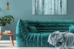 Диван ДеФранс в бирюзовом цвете на заказ